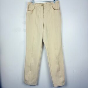 Vintage St. John Sport Beige Pants Straight Leg Minimalist Quiet Luxury